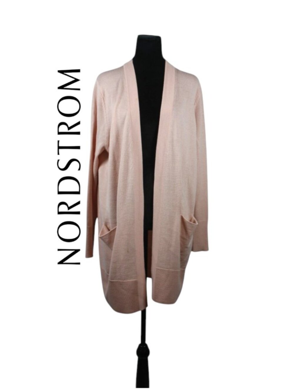 Nordstrom Pink Long Cardigan Size Large